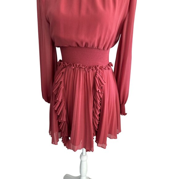 KEEPSAKE Rose Dropwaist Smocked Ruffle Mini Dress Size XS - Picture 11 of 11